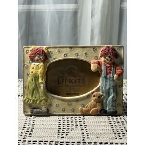 Life Echoes Echos 6x4 Picture Photo Ceramic Frame Rag Dolls Raggedy Ann Andy